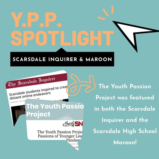 Newspaper clippings from coverage of Youth Passion Project.